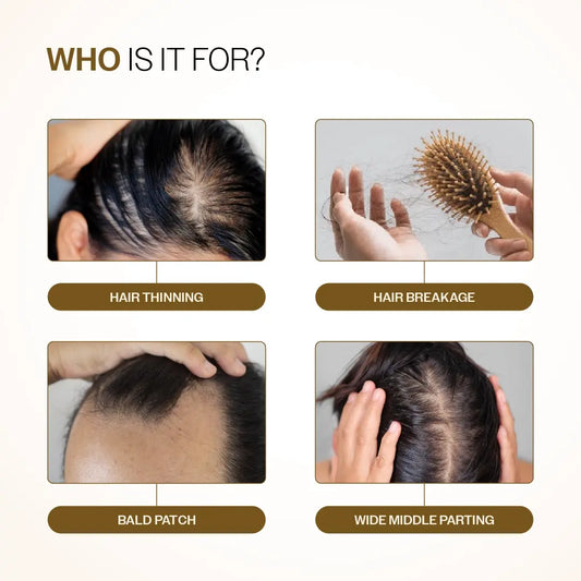 Hair Growth Serum (30 ml | Pack of 2) & Scalp Massager Hair Growth Combo