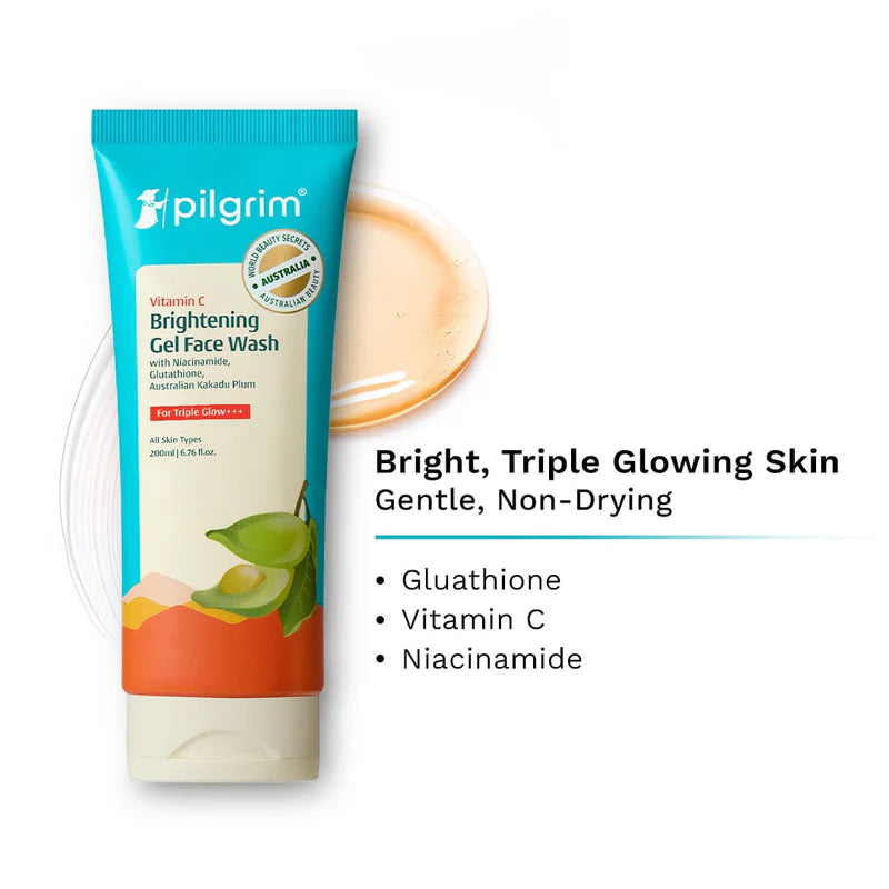 Vitamin C Brightening Gel Face Wash - Pack of 2
