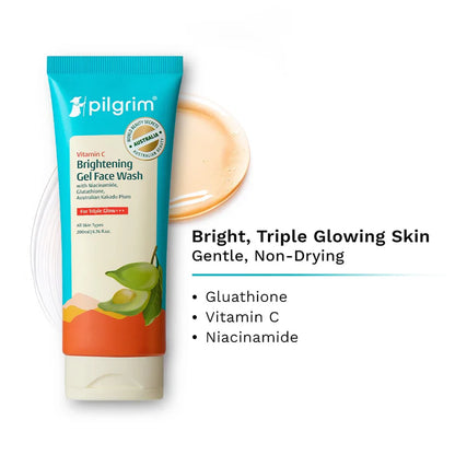 Vitamin C Brightening Gel Face Wash - Pack of 2