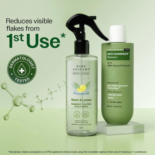 Anti-Dandruff Shampoo (250ml ) & Dandruff Control Spray (200 ml) Combo