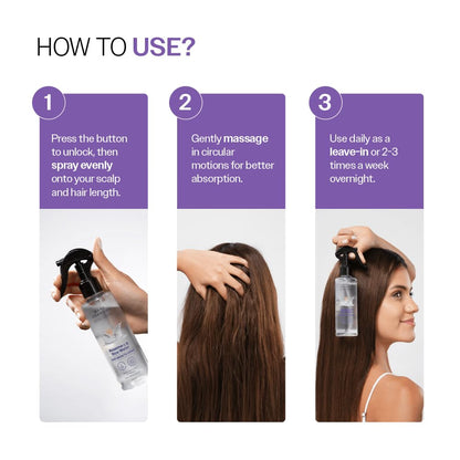 Nature x Science Rosemary Water Spray for Hair Growth &amp; Hair Thickness with Rice Water | 100% Natural Extract | Soft &amp; Smooth Hair | Controls Hairfall &amp; Adds Shine | Non-Greasy &amp; Fast Absorbing | 200 ml