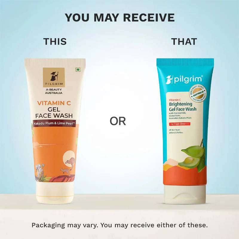 Vitamin C Brightening Gel Face Wash - Pack of 2