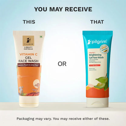 Vitamin C Brightening Gel Face Wash - Pack of 2