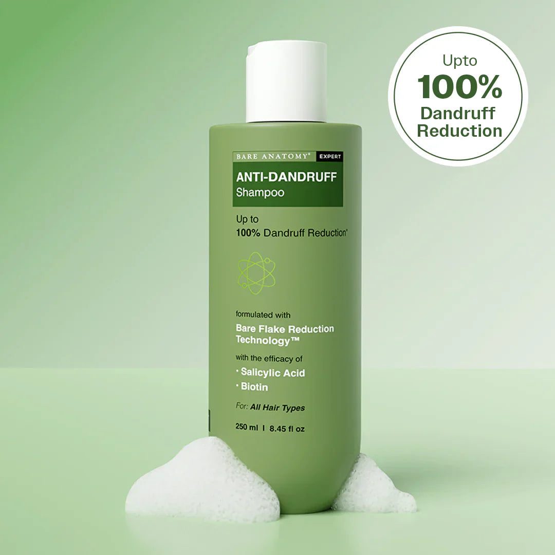 Pack of 2 Anti Dandruff Shampoo with Salicylic Acid, Piroctone Olamine & Biotin - 250ml