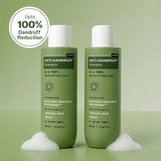 Pack of 2 Anti Dandruff Shampoo with Salicylic Acid, Piroctone Olamine & Biotin - 250ml