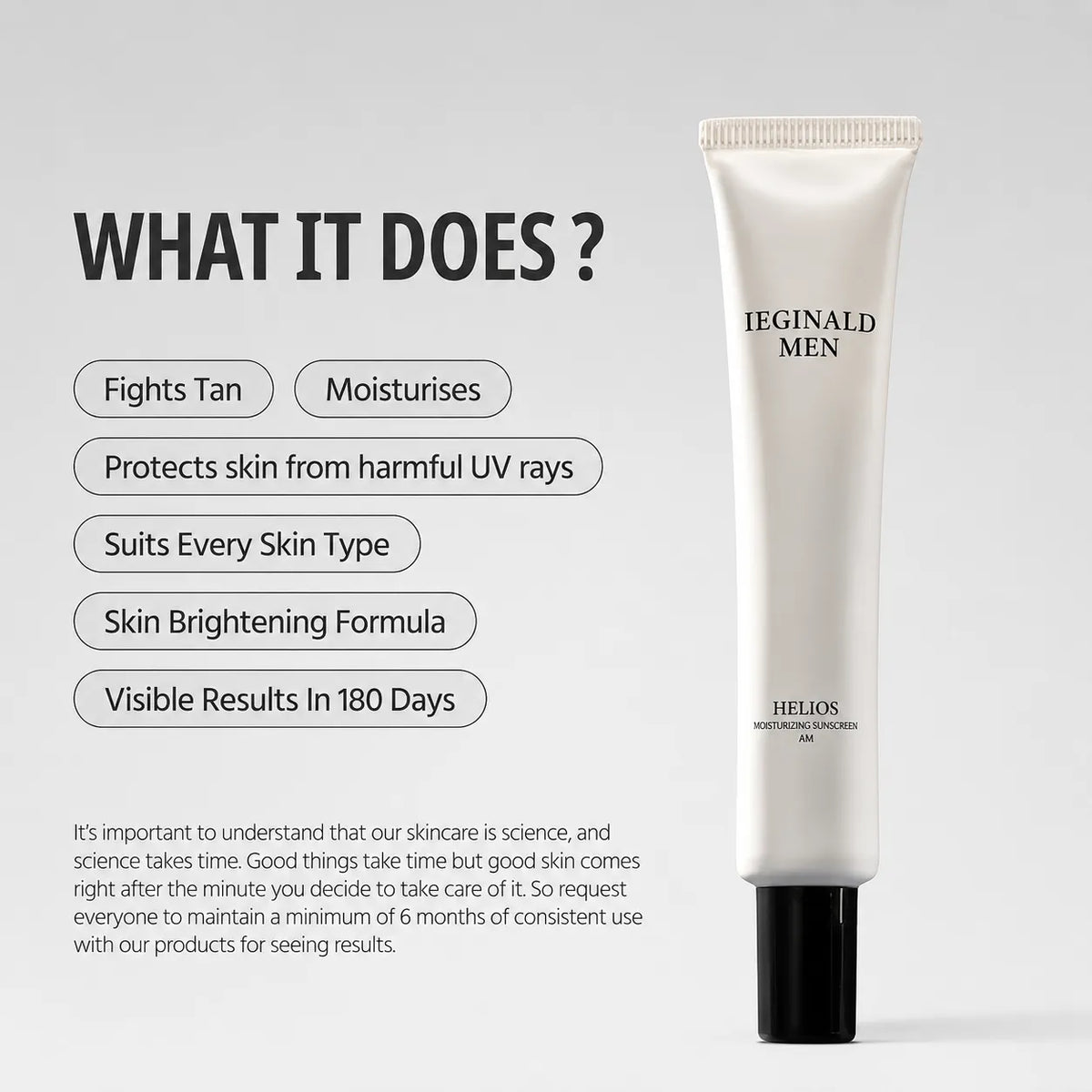 Buy 2 Get 2 Free Reginald Men SPF 50+ PA++++ Sunscreen (100g)
