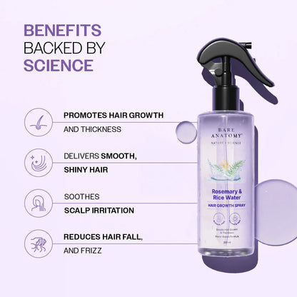 Rosemary &amp; Rice Water Hair Growth Spray - 200 ml
