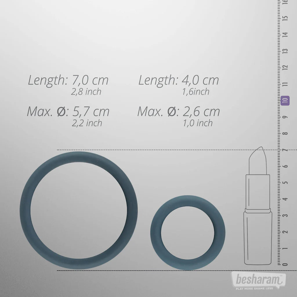 Boners 6 Flat Cock Rings Set